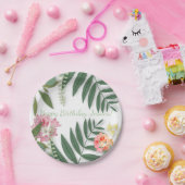 Tropenfloral Pappteller (Party)