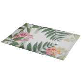 Tropenfloral Schneidebrett (Ecke)