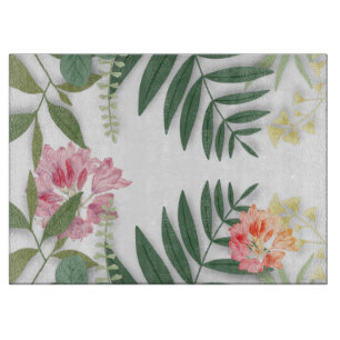 Tropenfloral Schneidebrett