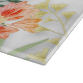 Tropenfloral Schneidebrett (Ecke)