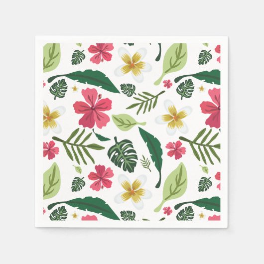 Tropenfloral Serviette (Vorderseite)