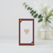 Tropenfloral Visitenkarte (Stehend Vorderseite)