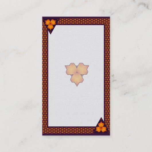 Tropenfloral Visitenkarte (Vorderseite)