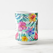 Tropenfloral | Wasserreifen | Foto der Mutter Kaffeetasse (Mittel)