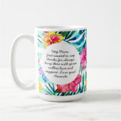 Tropenfloral | Wasserreifen | Foto der Mutter Kaffeetasse (Links)