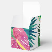Tropenflorale Aquarellfarben Druckfavorisierungsbo Geschenkschachtel (Geöffnet)