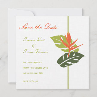 Tropenflorale Save the Date