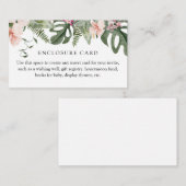 Tropenflorenverschlusskarte Begleitkarte (Vorne/Hinten)