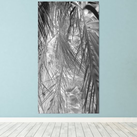 Tropenflüster Leinwanddruck (Insitu (Holzboden))