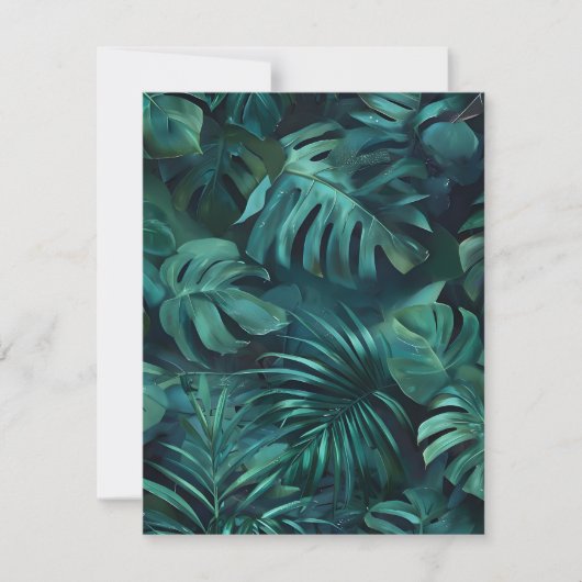 Tropenfolien Feiertagskarte (Vorderseite)