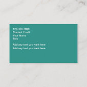 Tropenfolien Visitenkarte (Rückseite)