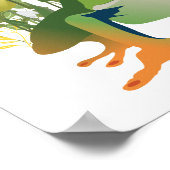 Tropenfrosch Poster (Ecke)