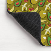 Tropenfrucht nahtlos gelb mousepad (Ecke)