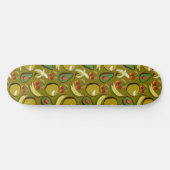 Tropenfrucht nahtlos gelb skateboard (Horizontal)