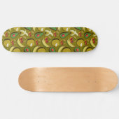 Tropenfrucht nahtlos gelb skateboard (Horizontal)