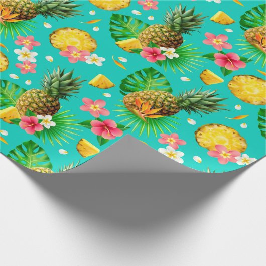 Tropenfrüchte Geschenkpapier (Ecke)