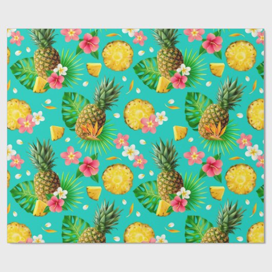 Tropenfrüchte Geschenkpapier (Flach)