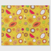 Tropenfrüchte Geschenkpapier (Flach)