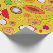 Tropenfrüchte Geschenkpapier (Ecke)