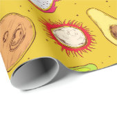 Tropenfrüchte Geschenkpapier (Rolleneckpunkt)