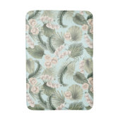 Tropengarten Blumenorchid & Palmmuster Badematte (Vorderseite Vertikal)