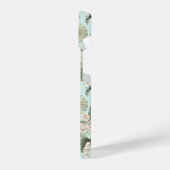 Tropengarten Blumenorchid & Palmmuster iPhone Hülle (Linke Seite)