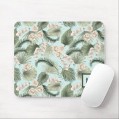Tropengarten Blumenorchid & Palmmuster Mousepad (Mit Mouse)