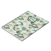 Tropengarten Blumenorchid & Palmmuster Notizblock (Linke Seite)