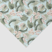 Tropengarten Blumenorchid & Palmmuster Seidenpapier (Ausschnitt)