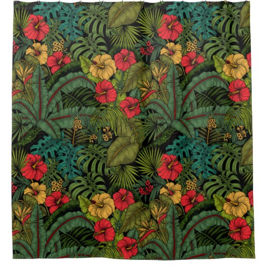 Tropengarten Duschvorhang (Vorderseite)