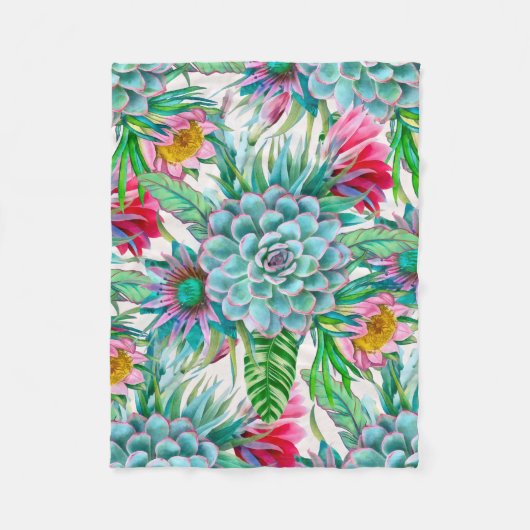 Tropengarten Fleecedecke (Vorderseite)