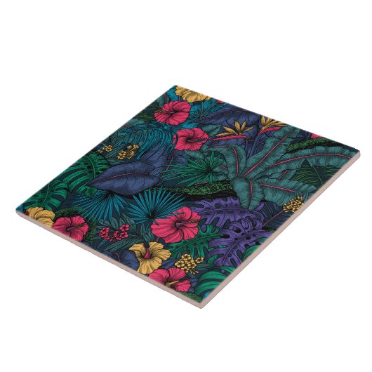 Tropengarten Fliese (Seite)