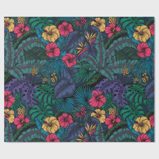 Tropengarten Geschenkpapier (Flach)