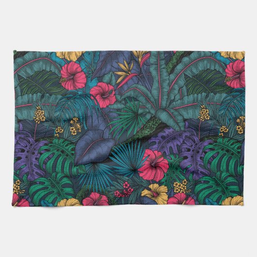 Tropengarten Geschirrtuch (Horizontal)