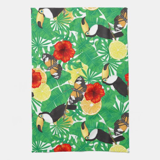 Tropengarten Geschirrtuch (Vertikal)