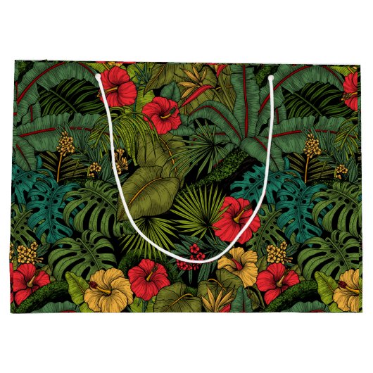 Tropengarten Große Geschenktüte (Rückseite)