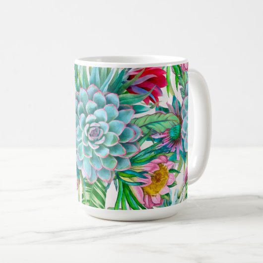 Tropengarten Kaffeetasse (VorderseiteRechts)