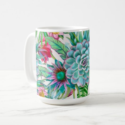 Tropengarten Kaffeetasse (Vorderseite Links)