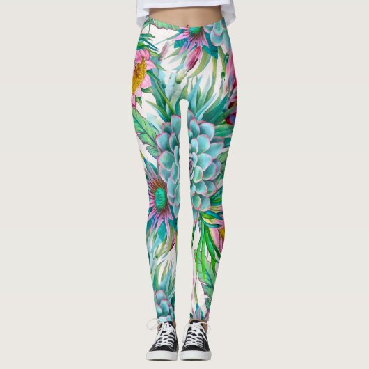 Tropengarten Leggings (Vorderseite)
