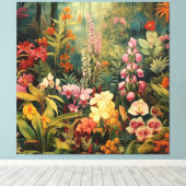 Tropengarten Leinwanddruck (Insitu (Holzboden))