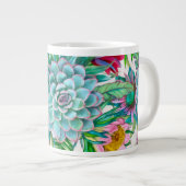 Tropengarten mit Sukkulenten Jumbo-Tasse (Vorderseite Rechts)