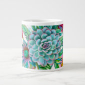 Tropengarten mit Sukkulenten Jumbo-Tasse (Vorderseite)