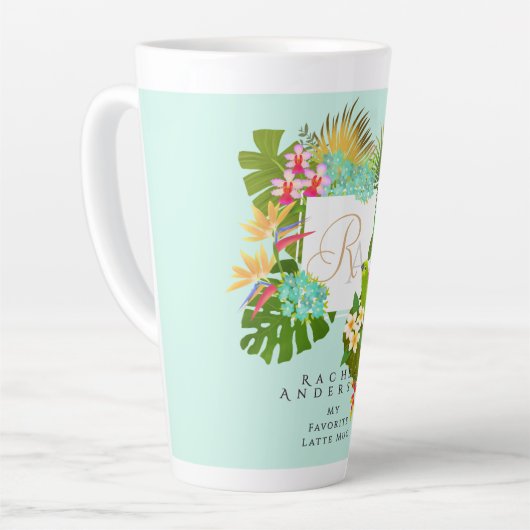 Tropengarten Monogram Green Milchtasse (Linke Ecke)