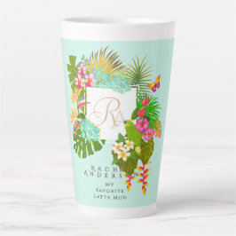 Tropengarten Monogram Green Milchtasse