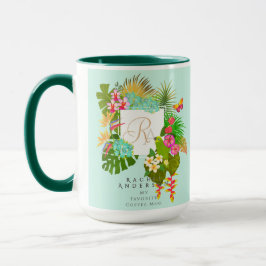 Tropengarten Monogram Green Tasse