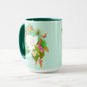 Tropengarten Monogram Green Tasse (Vorderseite Links)