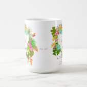 Tropengarten Monogram White Kaffeetasse (Mittel)