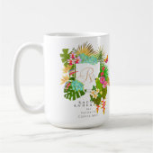 Tropengarten Monogram White Kaffeetasse (Links)