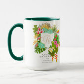 Tropengarten Monogram White Tasse (Links)