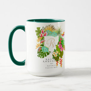 Tropengarten Monogram White Tasse